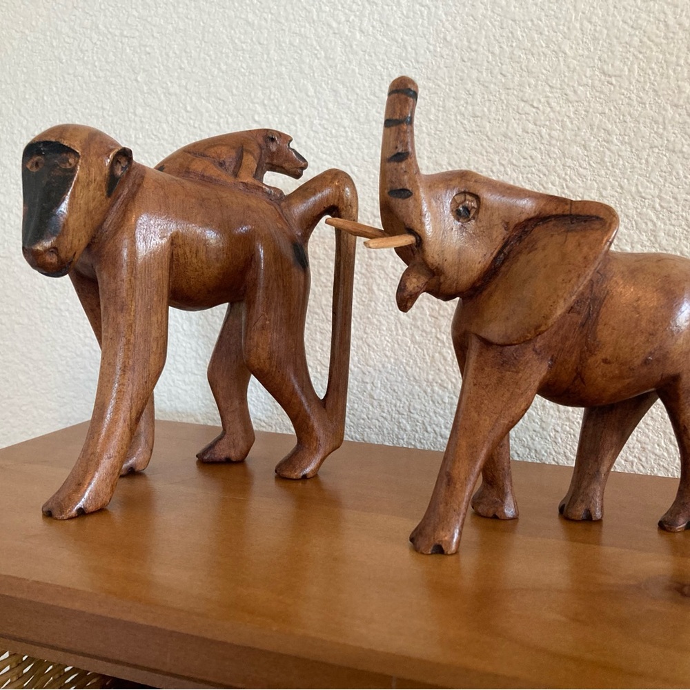 Handcrafted Wooden Animal Figurines
